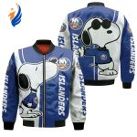 New York Islanders Snoopy Lover Bomber Jacket  – Gift for Men Women New York Islanders Snoopy Lover Bomber Jacket  – Gift for Men Women