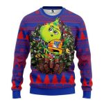 New York Rangers Grinches Hug Ugly Christmas Sweater, All Over Print Sweatshirt