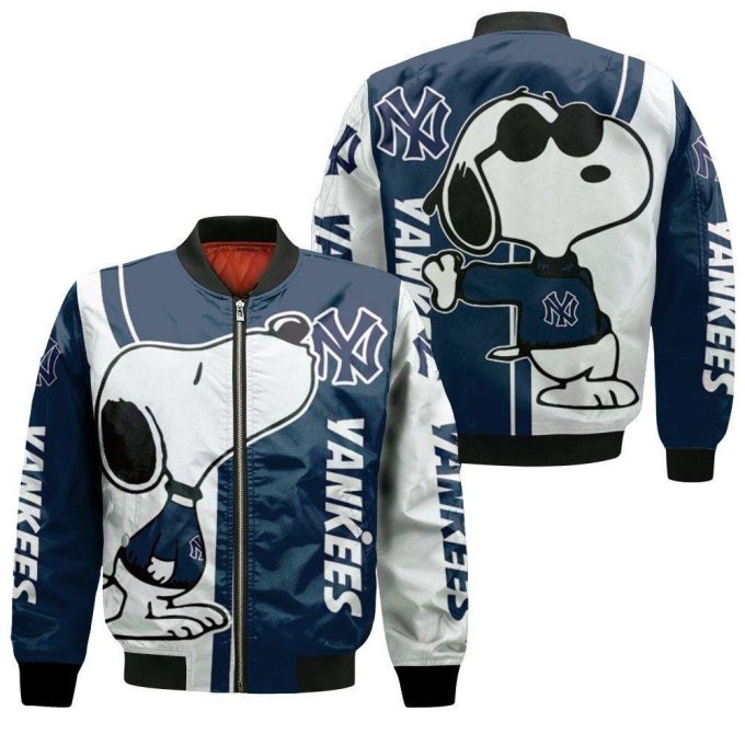 New York Yankees Snoopy Lover Bomber Jacket  – Gift for Men Women