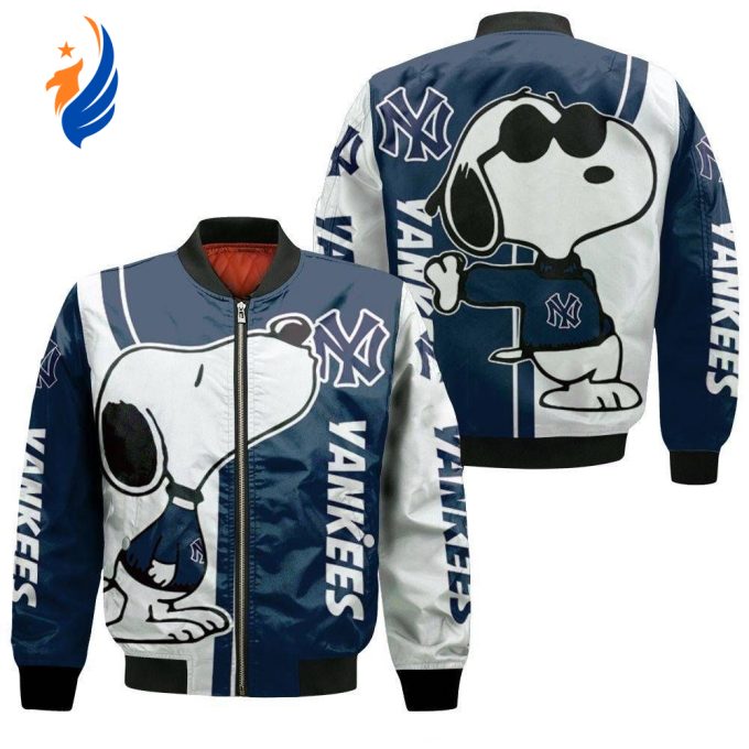 New York Yankees Snoopy Lover Bomber Jacket – Gift for Men Women New York Yankees Snoopy Lover Bomber Jacket – Gift for Men Women