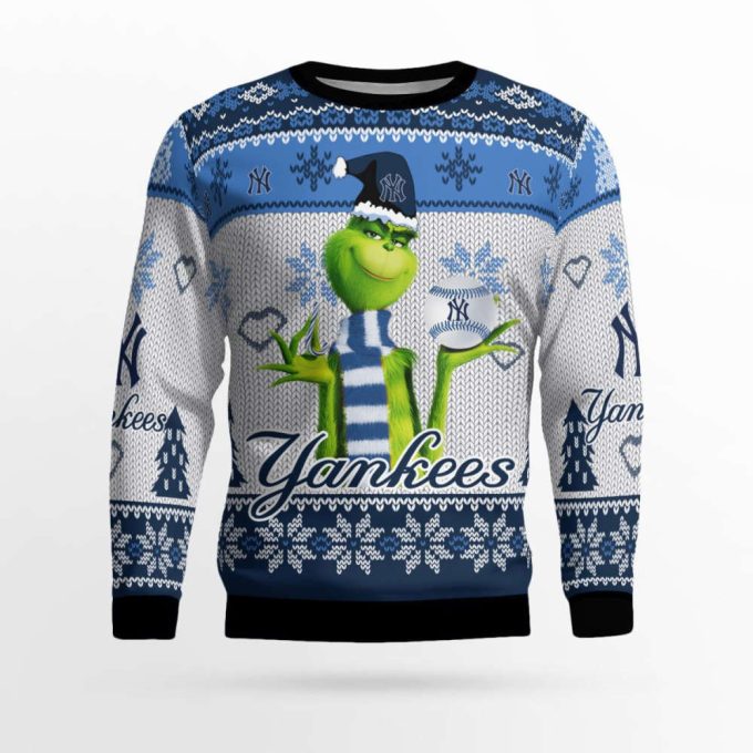 New York Yankees The Grinches Christmas AOP Ugly Sweater