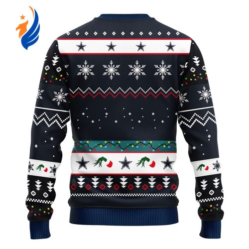 NFL Dallas Cowboys 12 Grinches Xmas Day Christmas Ugly Sweater -LaP