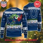 NFL INDIANAPOLIS COLTS GRINCH HAND WITH LOGO UGLY CHRISTMAS SWEATER NFL INDIANAPOLIS COLTS GRINCH HAND WITH LOGO UGLY CHRISTMAS SWEATER