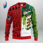 NFL New England Patriots Grinches & Scooby-Doo Christmas Ugly Sweater -LaP