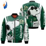 Oakland Athletics Snoopy Lover Bomber Jacket