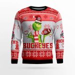 Ohio State Buckeyes The Grinches Christmas AOP Ugly Sweater Ohio State Buckeyes The Grinches Christmas AOP Ugly Sweater