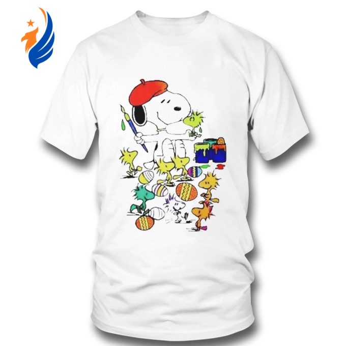 Snoopy Easter Eggs T-Shirt: Vibrant Painter Design for a Fun and Festive Look!