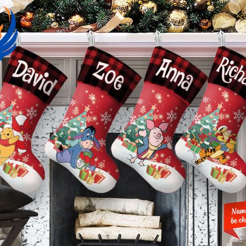 Custom Disney Pooh Christmas Stockings: Personalized Xmas Decor for Pooh Lovers