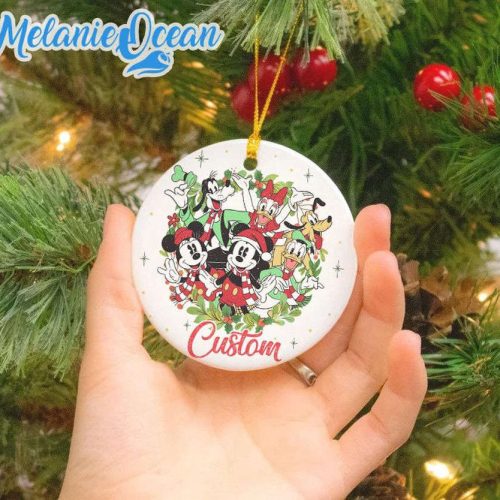 Personalized Disney Christmas Ornaments, Mickey and Friends Christmas Ornament