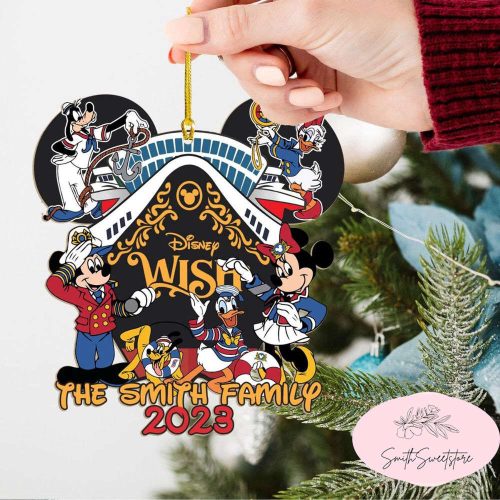 Personalized Disney Cruise Ornament, Mickey and Friends Ornament, Christmas Ornament Personalized Disney Cruise Ornament, Mickey and Friends Ornament, Christmas Ornament