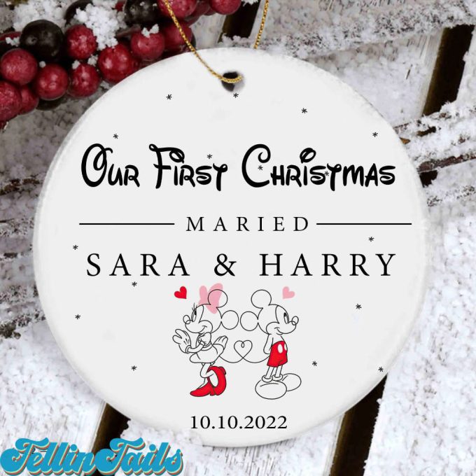 Personalized Disney Our first Christmas Ornament, Mickey Christmas Ornament
