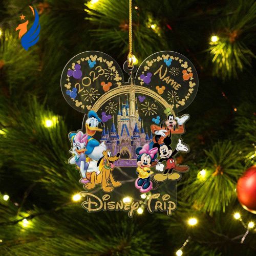 Personalized Disney Trip Ornament, Mickey and Friend Ornament, Christmas Ornament Personalized Disney Trip Ornament, Mickey and Friend Ornament, Christmas Ornament