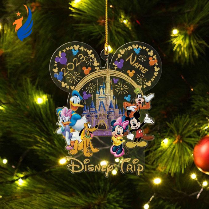 Personalized Disney Trip Ornament, Mickey and Friend Ornament, Christmas Ornament