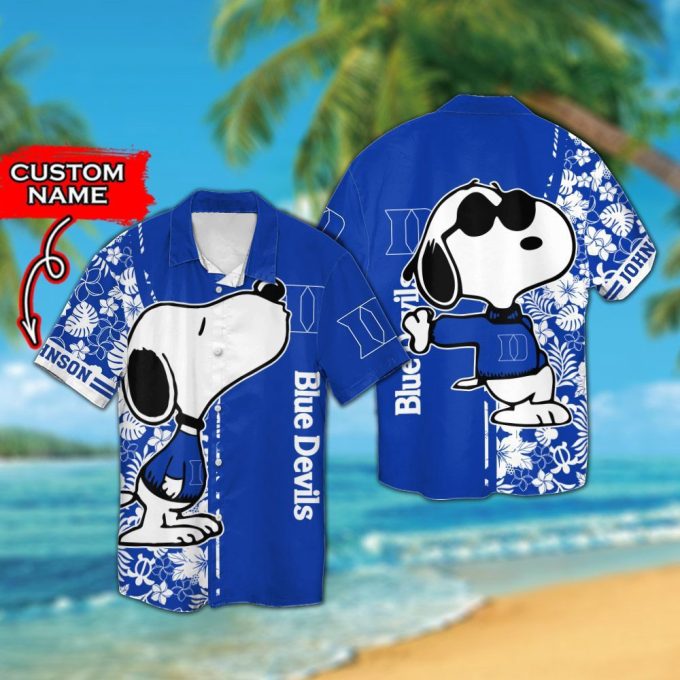 Custom Duke Blue Devils & Snoopy Hawaiian Shirt – Add Personal Touch to Your Style!