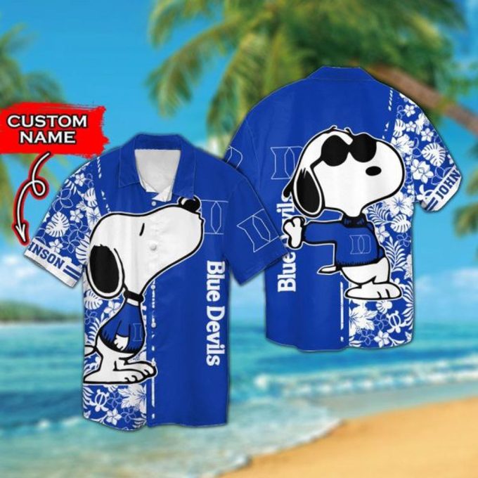 Custom Duke Blue Devils & Snoopy Hawaiian Shirt – Add Personal Touch to Your Style!