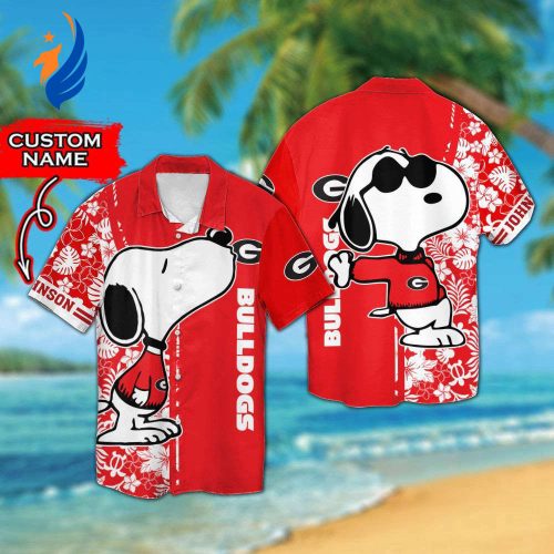 Stylish Personalized Georgia Bulldogs & Snoopy Hawaiian Shirt – Perfect for Bulldogs Fans! Stylish Personalized Georgia Bulldogs & Snoopy Hawaiian Shirt – Perfect for Bulldogs Fans!