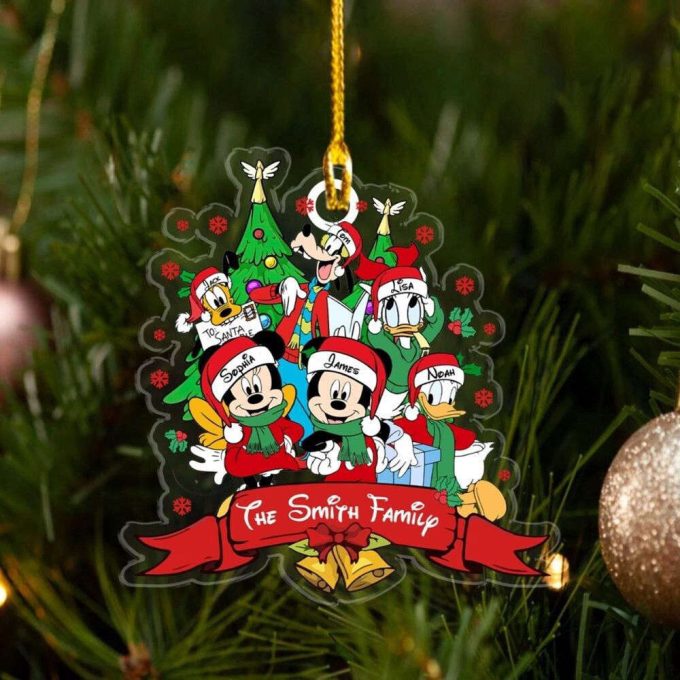 Personalized Mickey and Friends Christmas Ornament, Disney Christmas Ornament