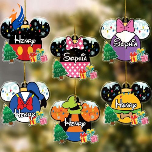 Personalized Mickey And Friends Disney Christmas Ornament Personalized Mickey And Friends Disney Christmas Ornament