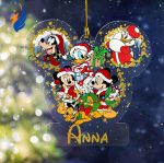 Personalized Mickey And Friends Disney Christmas Ornament