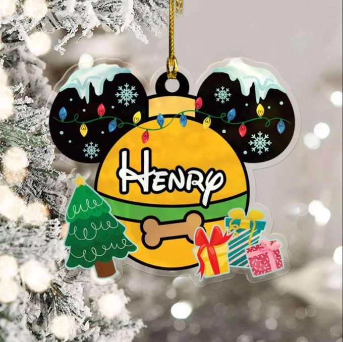 Personalized Mickey And Friends Disney Christmas Ornament