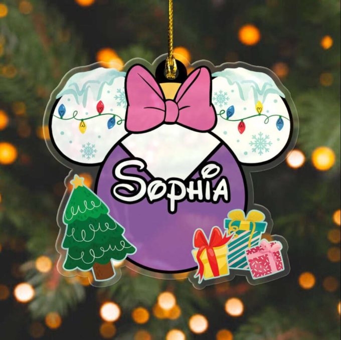 Personalized Mickey And Friends Disney Christmas Ornament