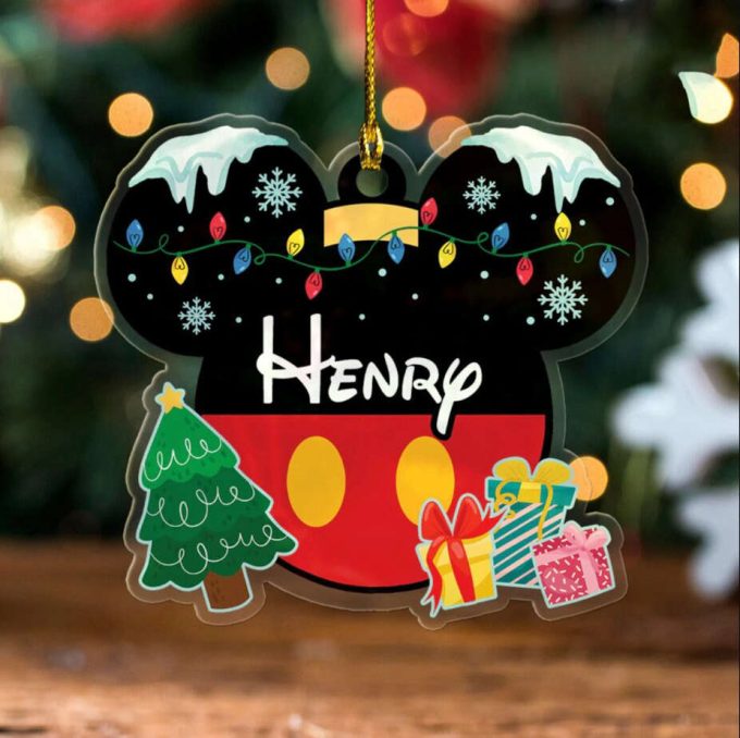 Personalized Mickey And Friends Disney Christmas Ornament