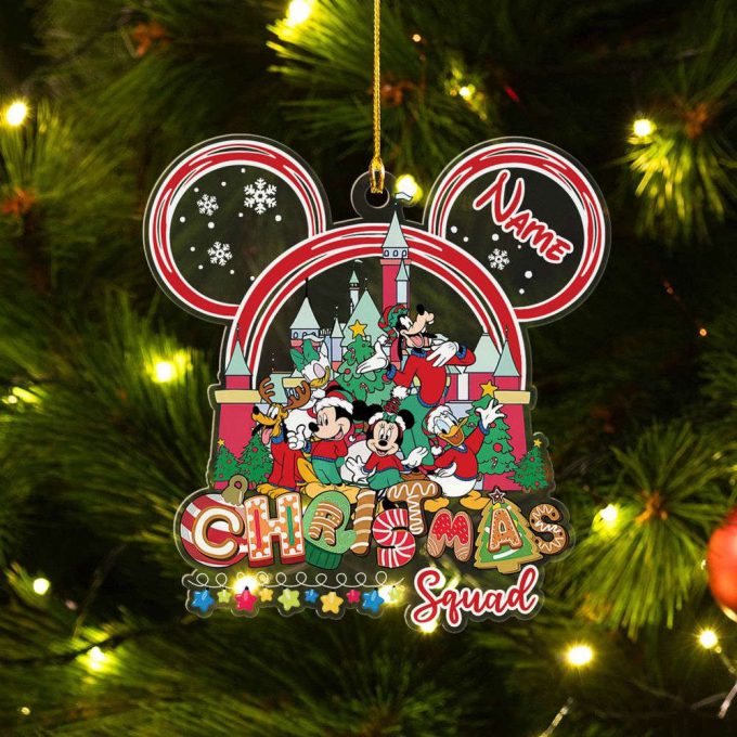 Personalized Mickey And Friends Disney Christmas Ornament