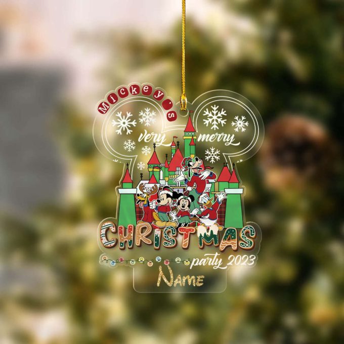 Personalized Mickey And Friends Disney Christmas Ornament