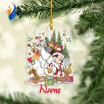 Personalized Mickey and Friends Disney Christmas Ornament, Disney Christmas Ornament