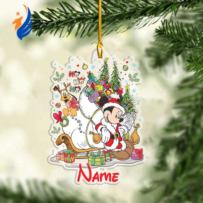 Personalized Mickey and Friends Disney Christmas Ornament, Disney Christmas Ornament
