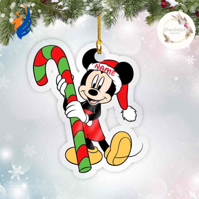 Personalized Mickey and Friends Disney Christmas Ornament, Disney Christmas Ornament