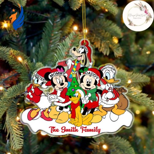 Personalized Mickey and Friends Tea Cup Disney Christmas Ornament Personalized Mickey and Friends Tea Cup Disney Christmas Ornament