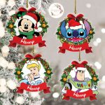 Personalized Mickey and Friends Wreath Disney Christmas Ornament, Disney Christmas Ornament Personalized Mickey and Friends Wreath Disney Christmas Ornament, Disney Christmas Ornament