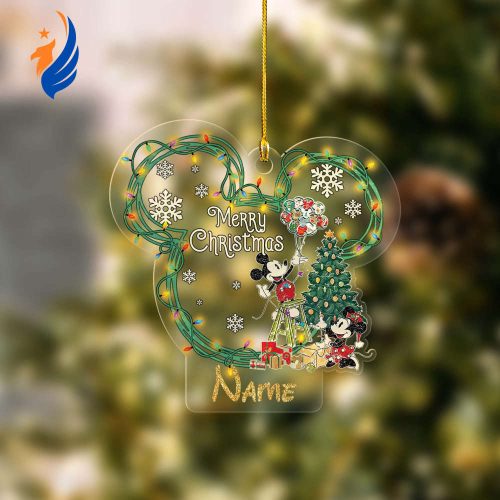Personalized Mickey And Minnie Disney Christmas Ornament Personalized Mickey And Minnie Disney Christmas Ornament