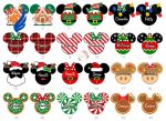 Personalized Mickey Minnie Ears Disney Christmas Ornament, Disney Christmas Ornament