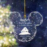Personalized Mickey Mouse New Home Christmas Ornament