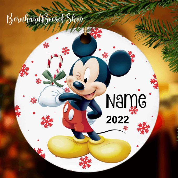 Personalized Mickey Mouse Ornament, Disney Ornament