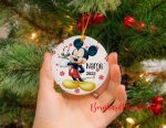 Personalized Mickey Mouse Ornament, Disney Ornament
