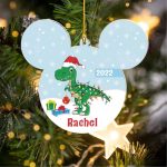 Personalized Mickey Mouse x Dinosaur 2022 Ornament, Disneyland Mickey Mouse Personalized Mickey Mouse x Dinosaur 2022 Ornament, Disneyland Mickey Mouse