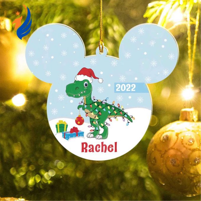 Personalized Mickey Mouse x Dinosaur 2022 Ornament, Disneyland Mickey Mouse Personalized Mickey Mouse x Dinosaur 2022 Ornament, Disneyland Mickey Mouse