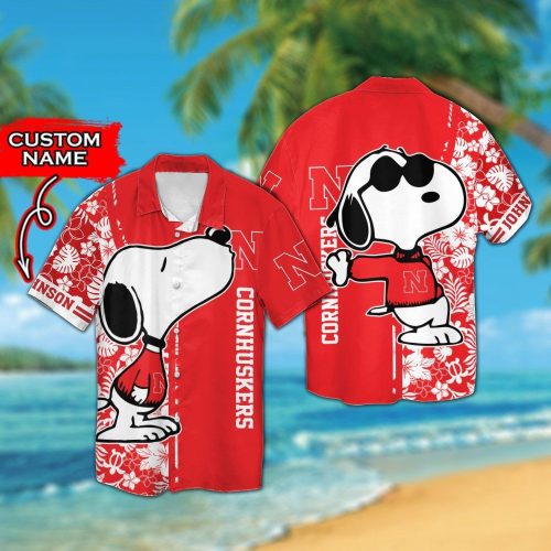 Shop Now: Custom Nebraska Cornhuskers & Snoopy Hawaiian Shirt – Personalized College Football Fan Gear