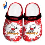 Personalized Peanuts Snoopy Red Clogs For Kids & Adults Personalized Peanuts Snoopy Red Clogs For Kids & Adults