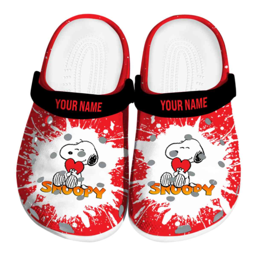 Personalized Peanuts Snoopy Red Clogs For Kids & Adults Personalized Peanuts Snoopy Red Clogs For Kids & Adults
