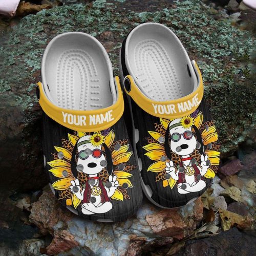 Personalized Snoopy Hippie Soul New Clogs Shoes Personalized Snoopy Hippie Soul New Clogs Shoes