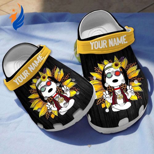 Personalized Snoopy Hippie Soul New Clogs Shoes Personalized Snoopy Hippie Soul New Clogs Shoes