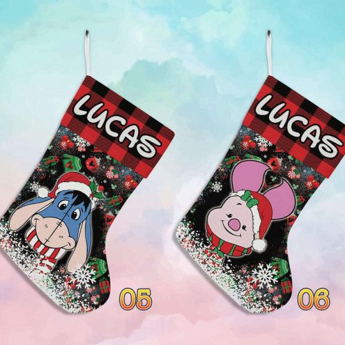 Custom Winnie The Pooh Disney Christmas Stocking – Perfect Family Holiday Stocking
