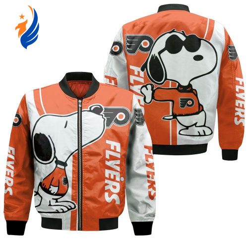 Philadelphia Flyers Snoopy Lover Bomber Jacket  – Gift for Men Women