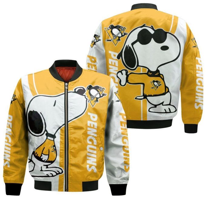 Pittsburgh Penguins Snoopy Lover Bomber Jacket  – Gift for Men Women