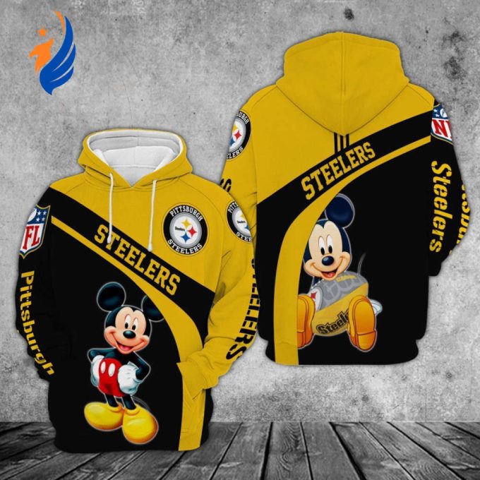 Pittsburgh Steelers And Mickey – Hoodie 3D Pittsburgh Steelers And Mickey – Hoodie 3D