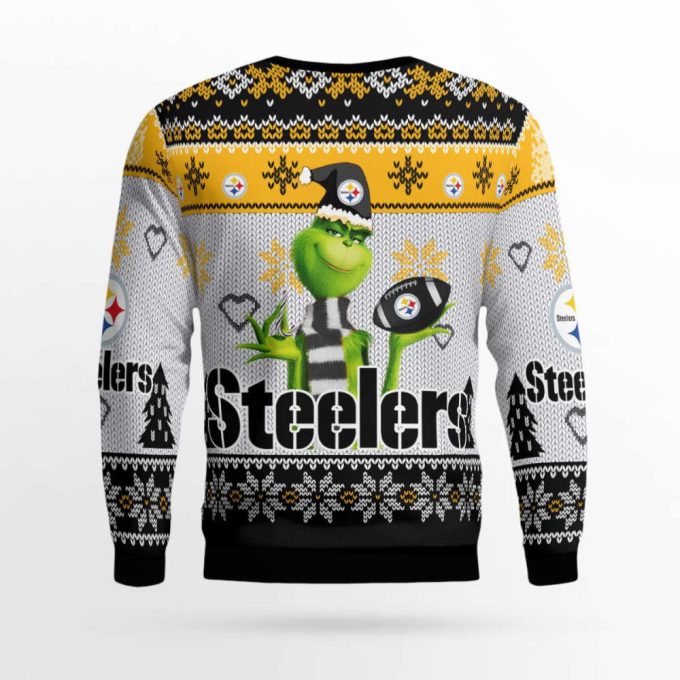 Pittsburgh Steelers The Grinches Christmas AOP Ugly Sweater